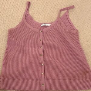 Abercrombie & Fitch Mauve Button-Front Camisole